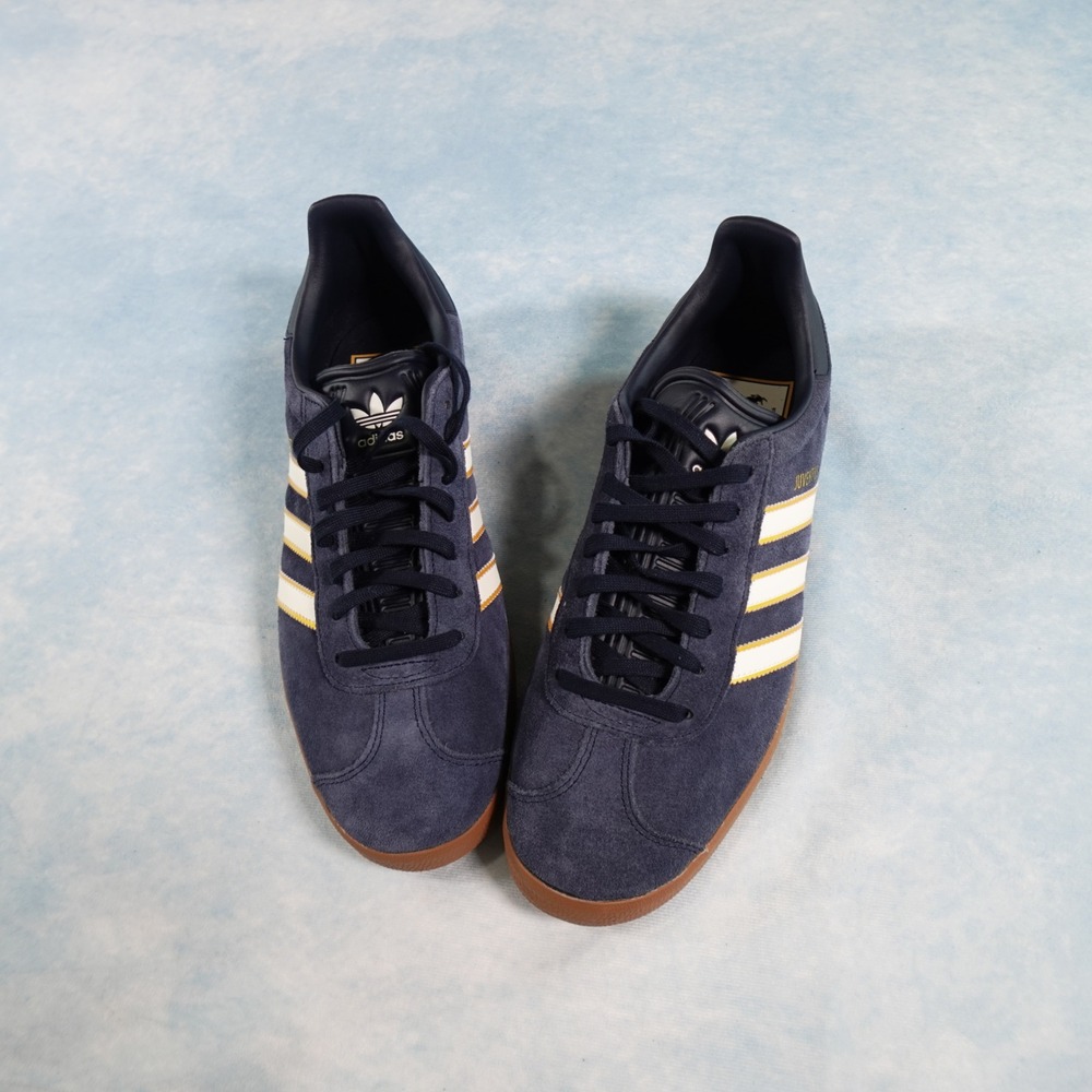 Adidas Gazelle Juventus FC Navy Blue Suede Gum Sole Sneakers JS3044 Mens 10